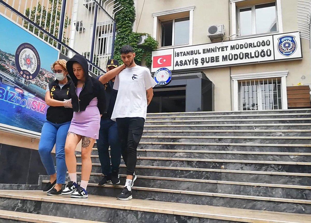 Kağıthane’de kadın hırsızı dövmesi ele verdi