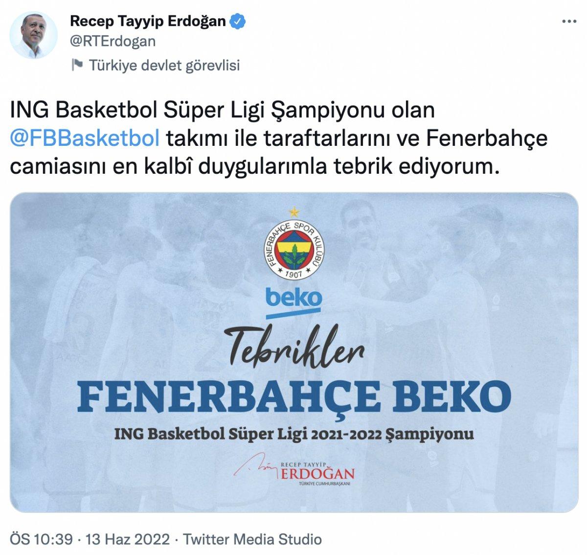 Anadolu Efes'i 3-1 yenen Fenerbahçe, Basketbol Süper Ligi şampiyonu