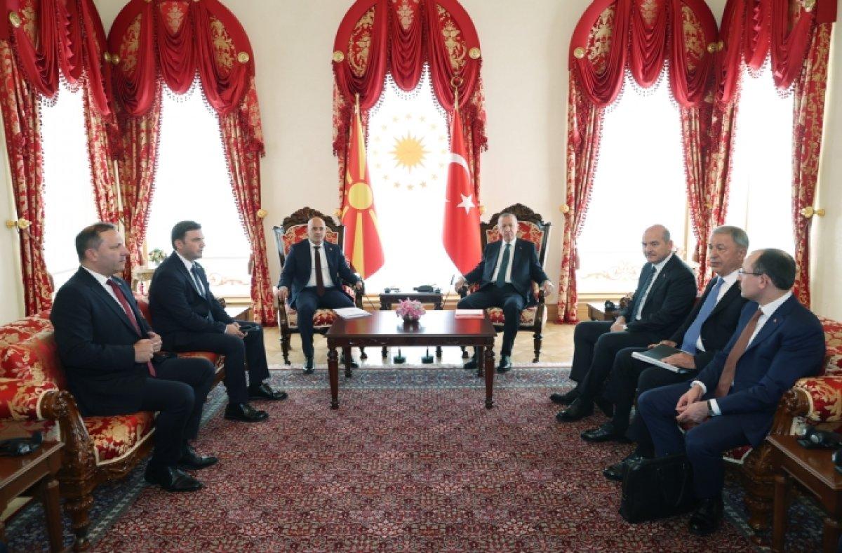 Cumhurbaşkanı Erdoğan, Kuzey Makedonya Başbakanı ile görüştü