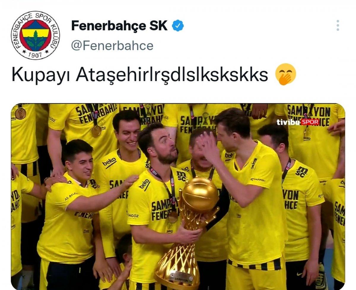 Fenerbahçe'den Ergin Ataman'a şampiyonluk göndermesi