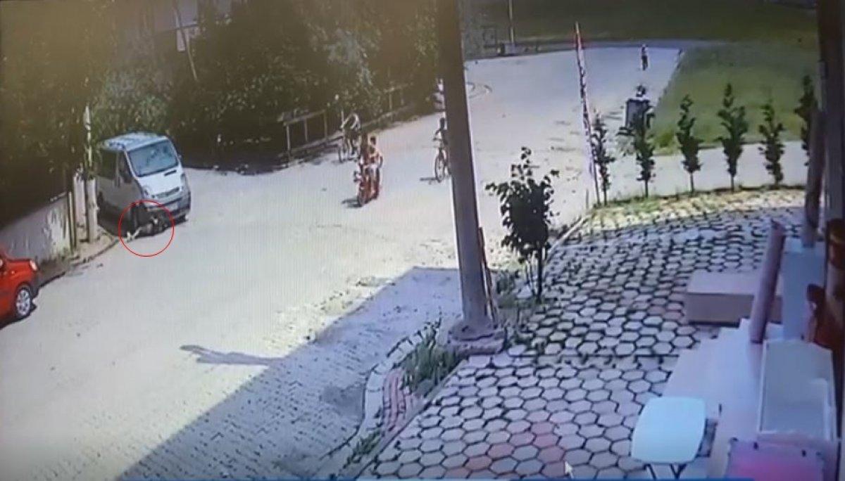 Tekirdağ'da sürücüden kaçarken, arabanın altında kaldı