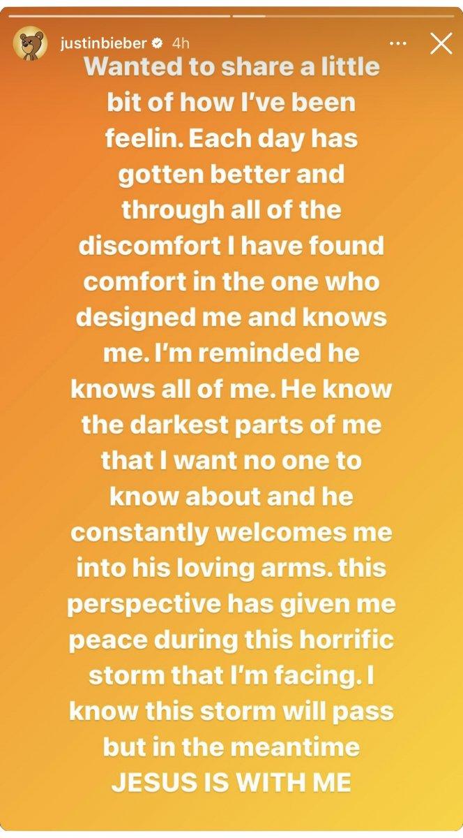 Justin Bieber, yüz felci hastalığıyla ilgili son durumunu paylaştı