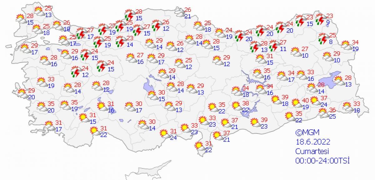 Meteoroloji'den 43 il için sarı ve turuncu kodlu uyarı