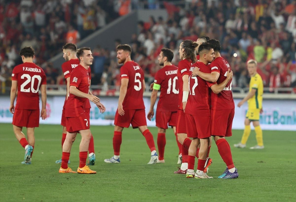 Türkiye Uluslar Ligi'nde Litvanya'yı 2-0 yendi
