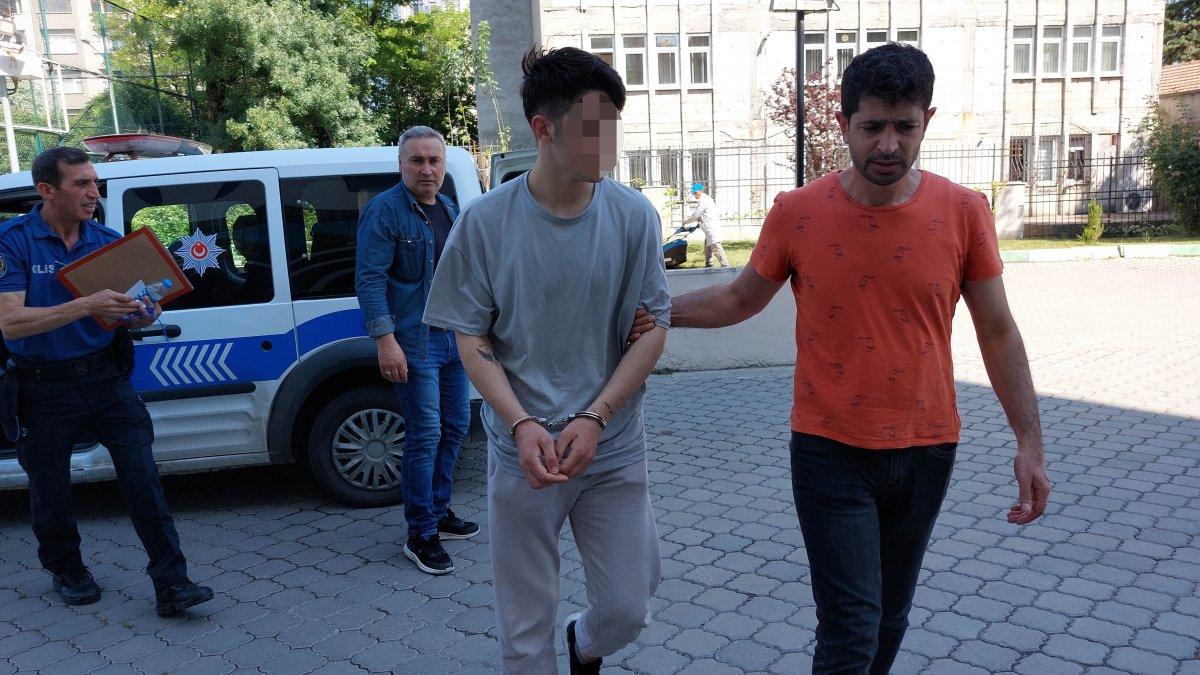 Samsun'daki genç, girdiği evden kombi çaldı