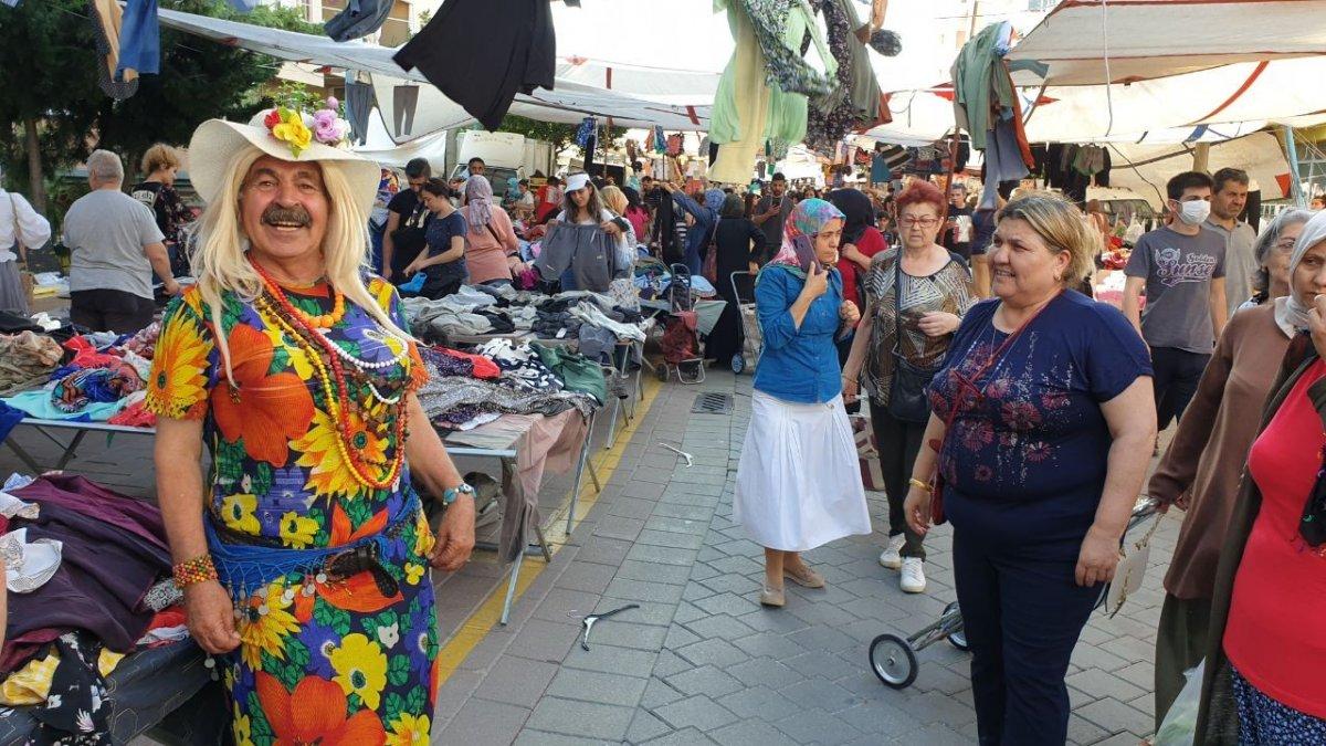 Denizli'de Dudu Abla’dan sıra dışı pazarlama yöntemi