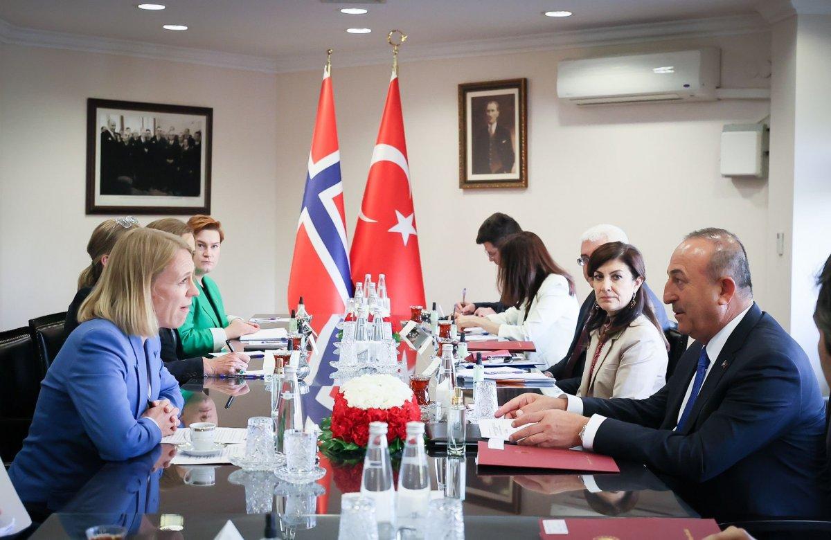 Mevlüt Çavuşoğlu, Norveç'li mevkidaşı ile görüştü