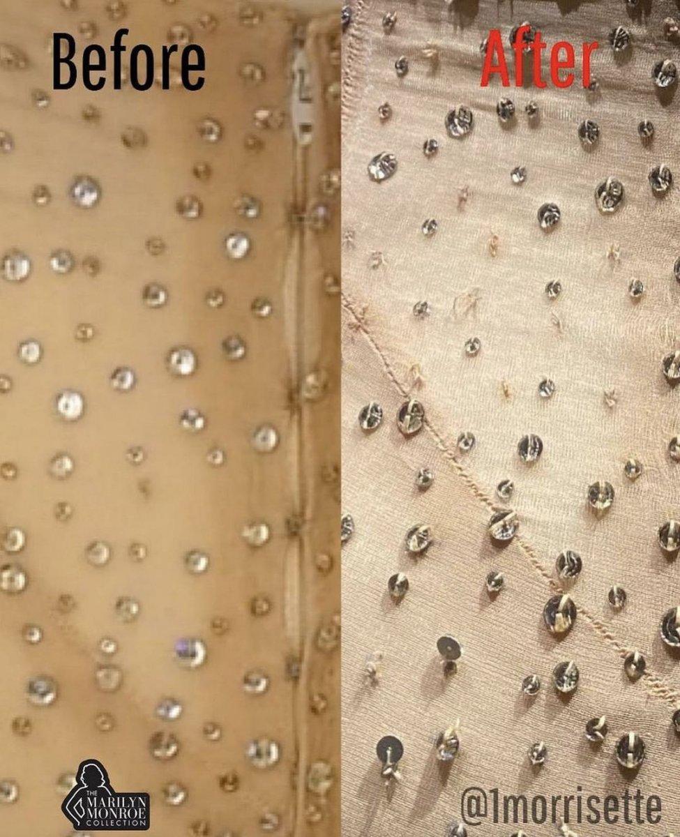 Kim Kardashian, Marilyn Monroe elbisesine zarar verdi