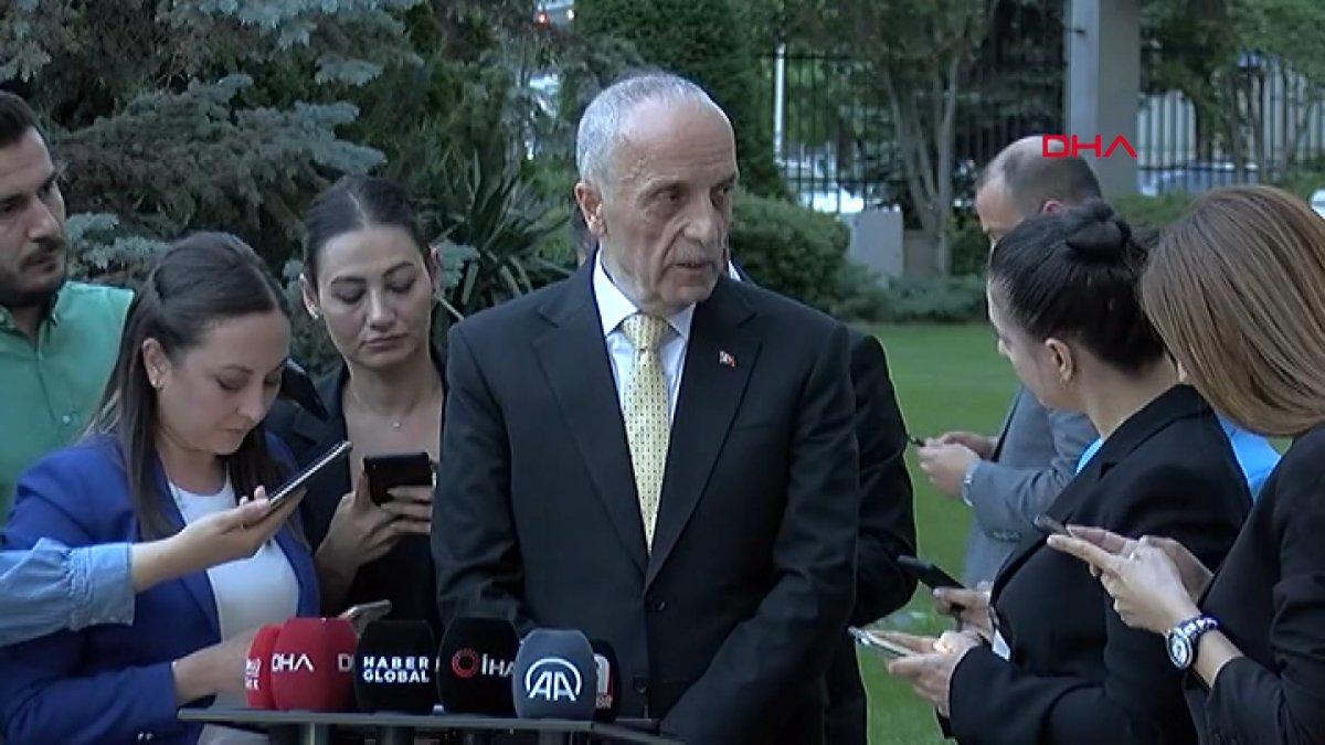 Cumhurbaşkanı Erdoğan, TÜRK-İŞ Başkanı Atalay'ı kabul etti