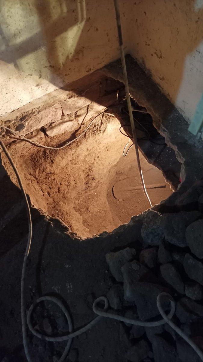 Kayseri'deki şüpheli evine kazdığı tünelden kaçarken yakalandı