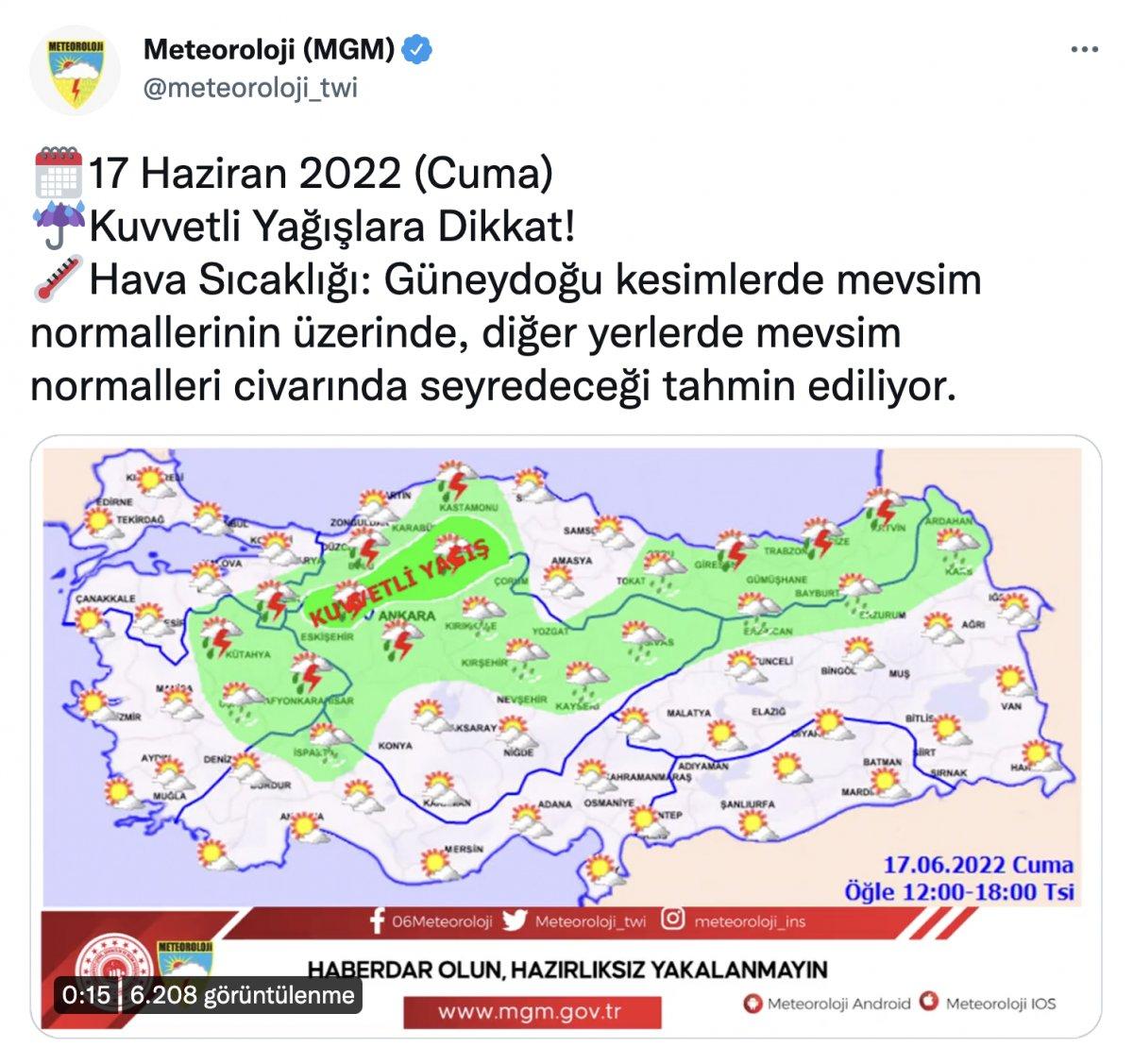 AFAD'dan Ankara dahil 6 şehre sel uyarısı