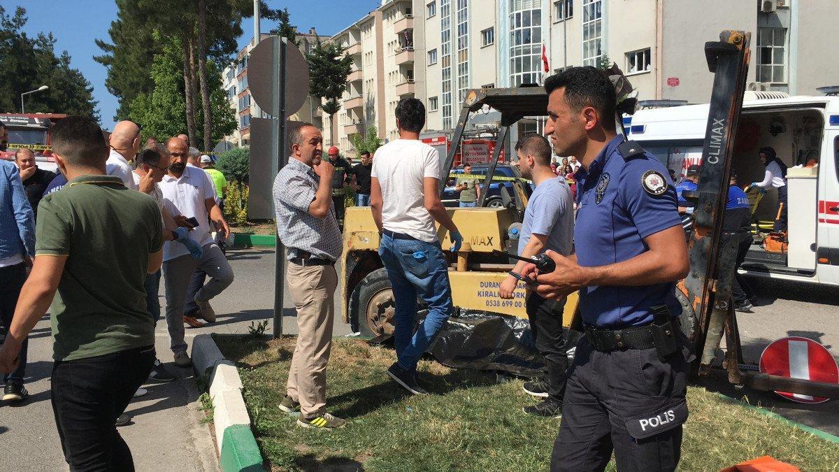 Samsun'da forkliftin ezdiği anne öldü, oğlu yaralandı