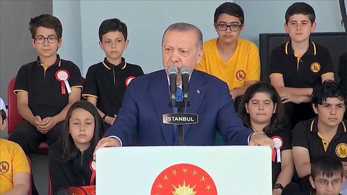 Cumhurbaşkanı Erdoğan'ın karne dağıtım töreni konuşması