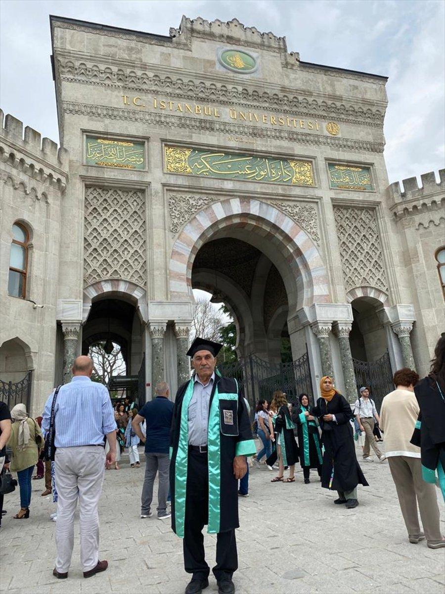 Aftan faydalanıp 77 yaşında tarih bölümünü bitirdi