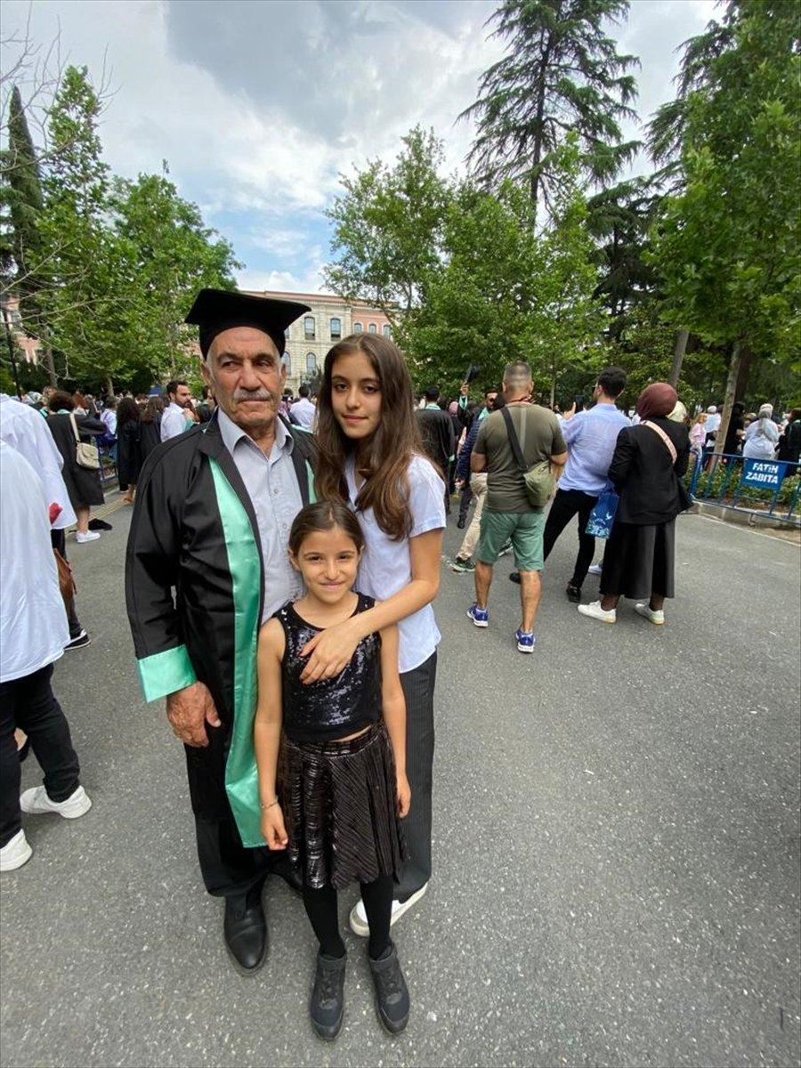 Aftan faydalanıp 77 yaşında tarih bölümünü bitirdi