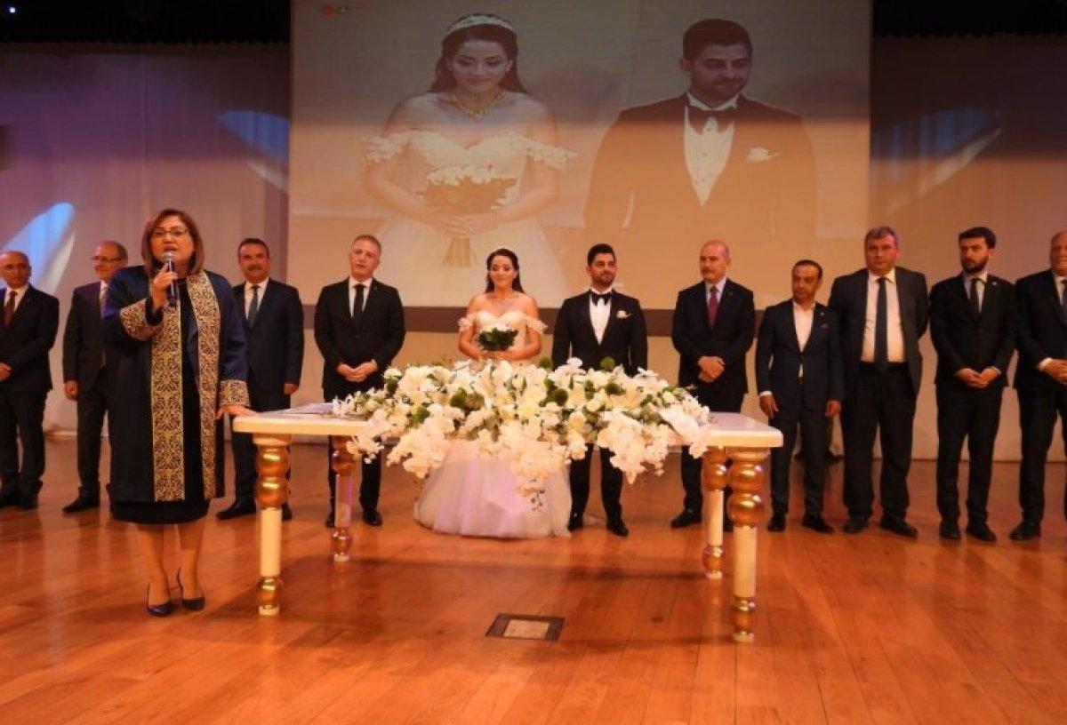 Süleyman Soylu, MHP'li vekilin kızının nikah şahidi oldu