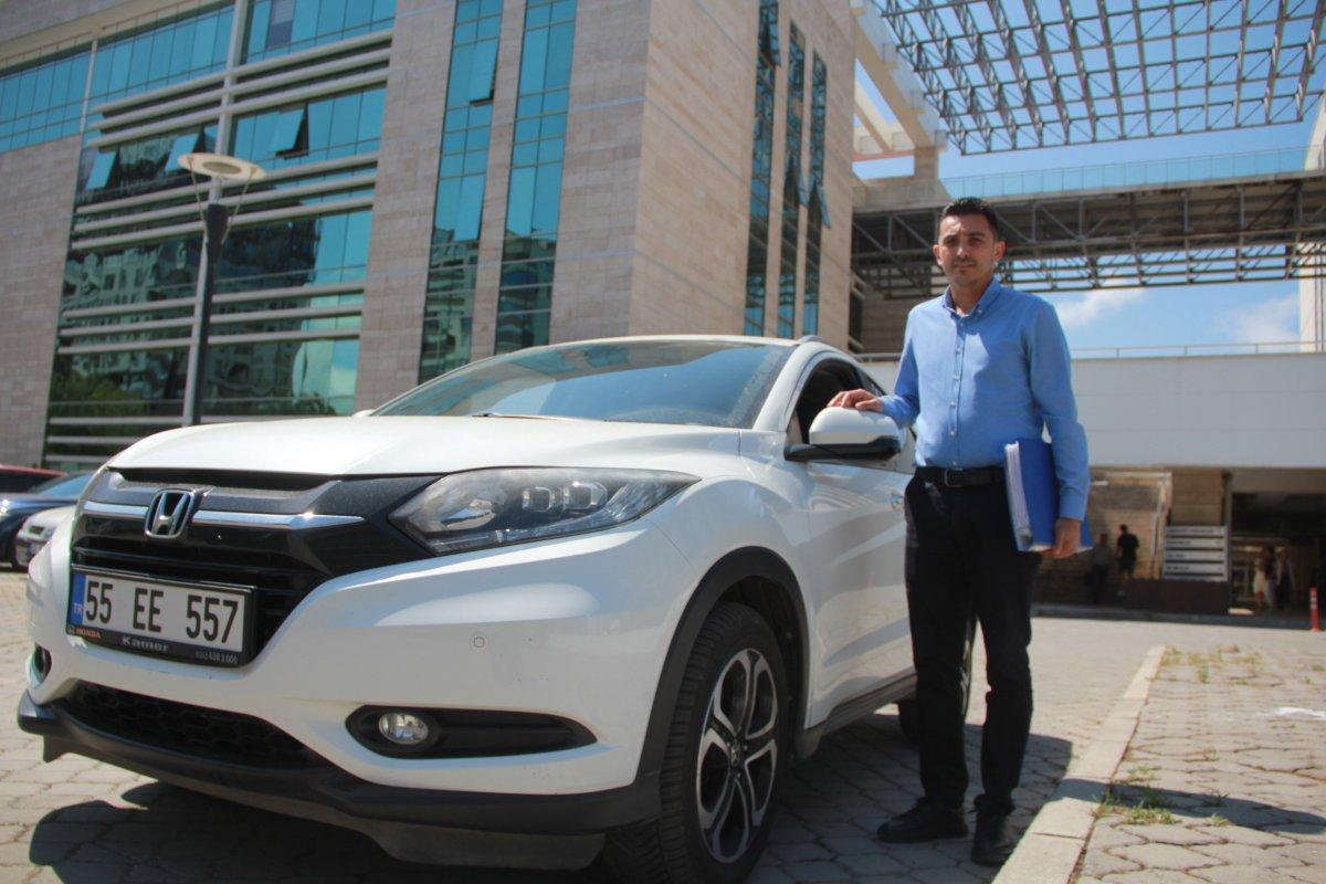 Samsun'da sıfır alınan araç, fabrikadan hatalı çıktı