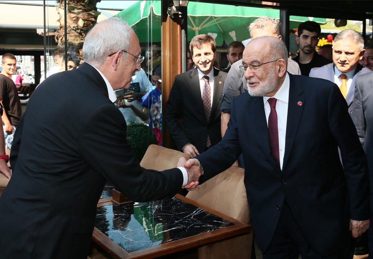 Kemal Kılıçdaroğlu ile Temel Karamollaoğlu İzmir'de buluştu