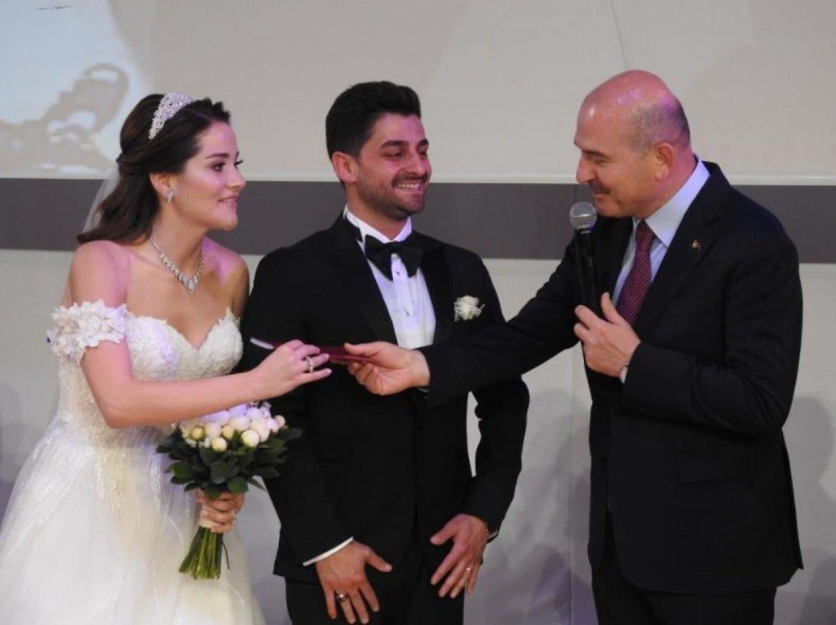 Süleyman Soylu, MHP'li vekilin kızının nikah şahidi oldu