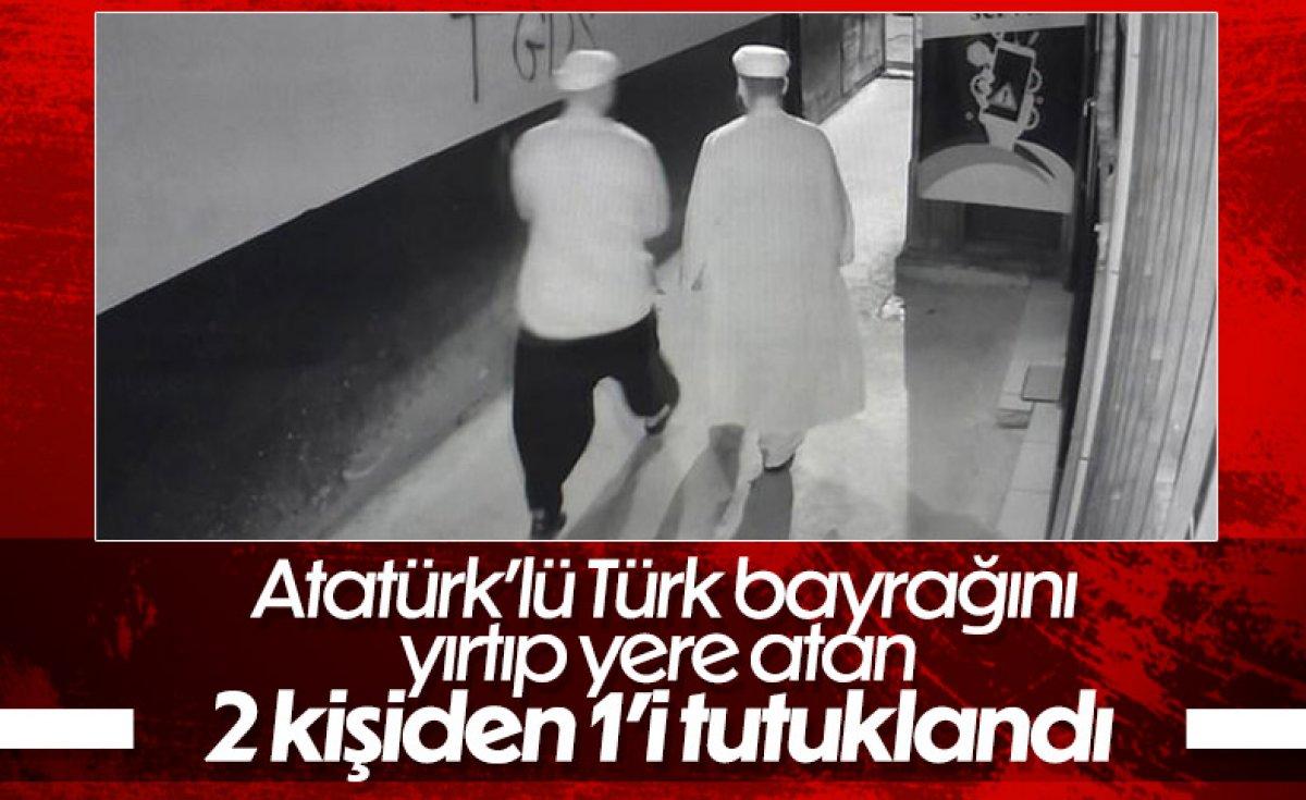 Trabzon'da bayrağa saldıran şüpheli: Psikolojim bozuk