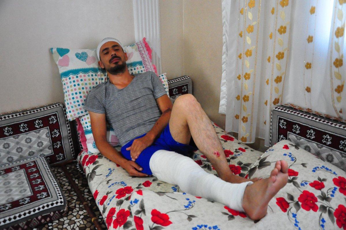 Manisa’da oğlu ile bindiği motosikletle kaza yaptı, ölüm teğet geçti