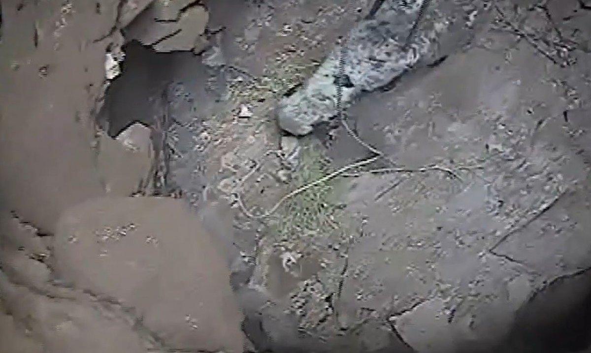 Konya'da definecilerin kazdığı kuyuya düşen kuzu kurtarıldı