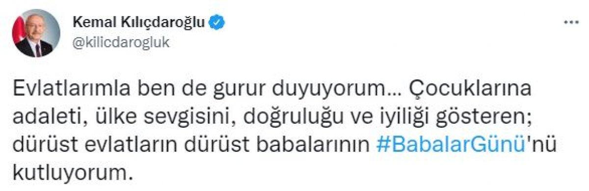 Kemal Kılıçdaroğlu'nun, Babalar Günü için paylaştığı video