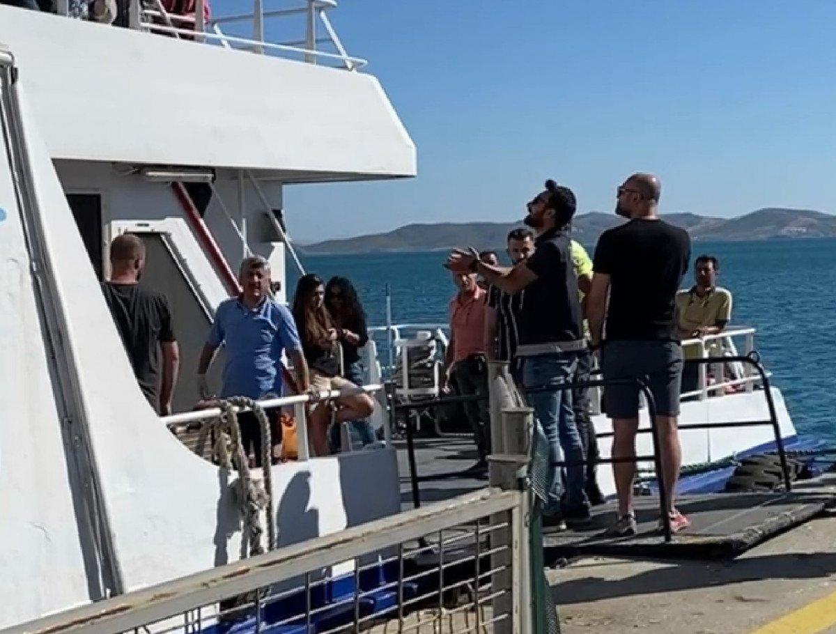 Balıkesir’de yolcuların koltuk kavgası, deniz otobüsünü iskeleye döndürdü