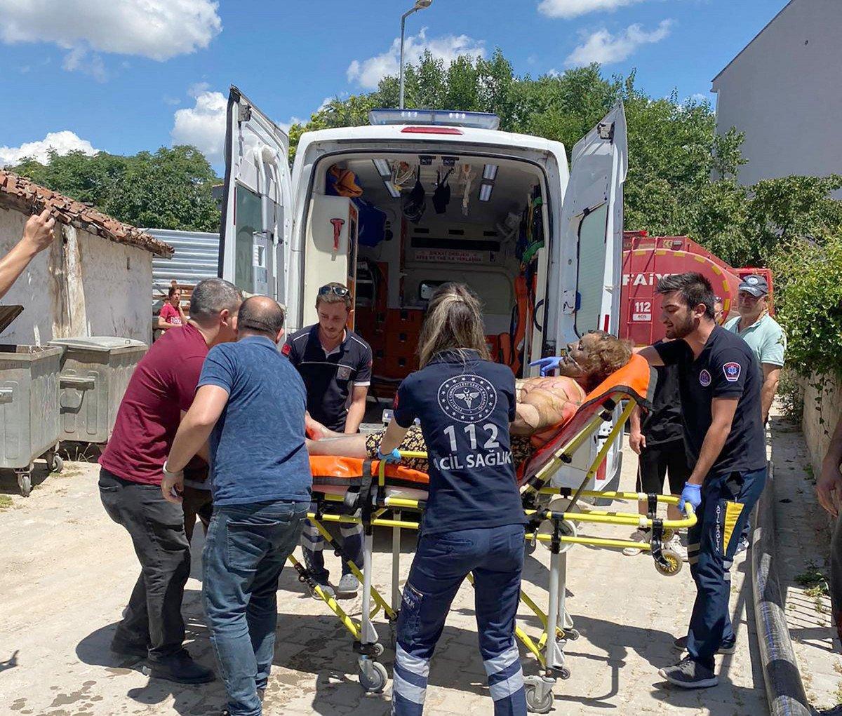 Edirne'de, annesi içerideyken evi benzinle yakan şahıs tutuklandı