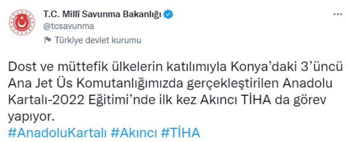 AKINCI TİHA, Anadolu Kartalı-2022 Eğitimi'nde