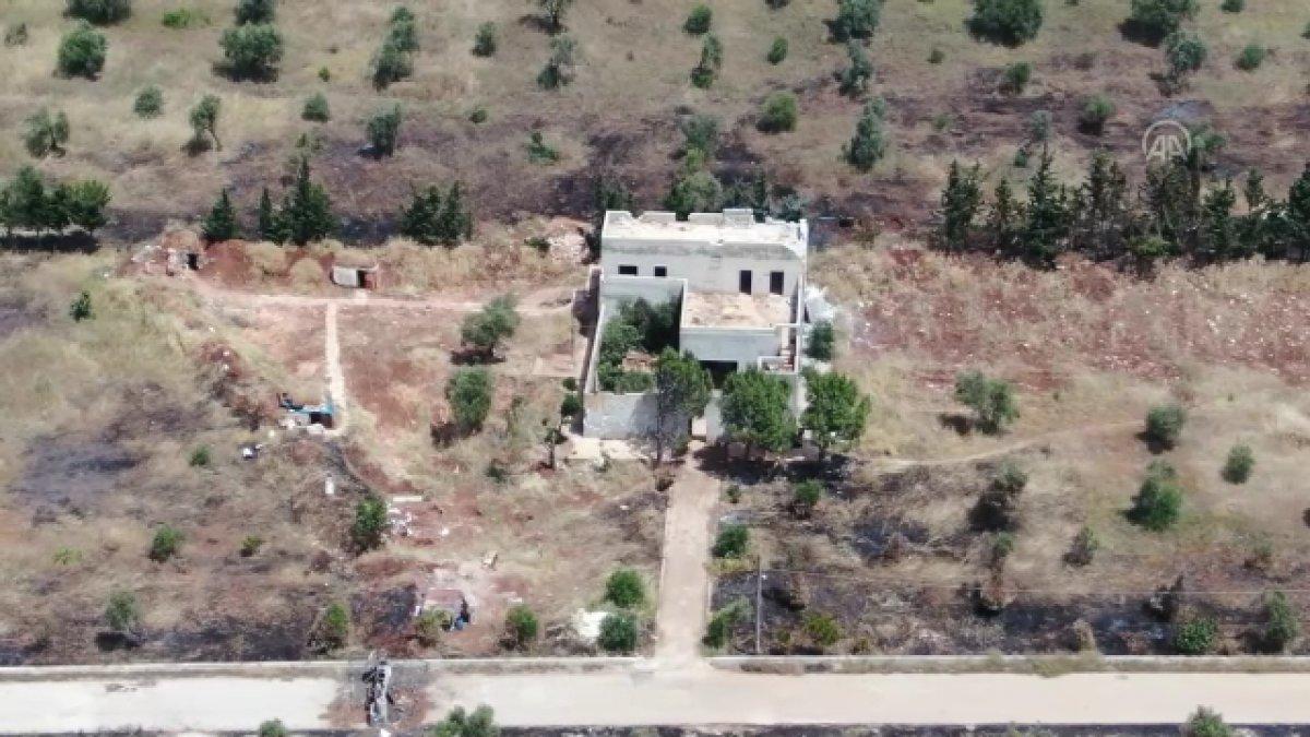 PKK'lı teröristlerin Tel Rıfat'ta kazdığı tüneller kamerada