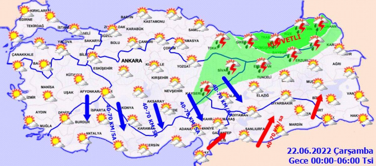 Meteoroloji'den, 32 il için kuvvetli yağış uyarısı