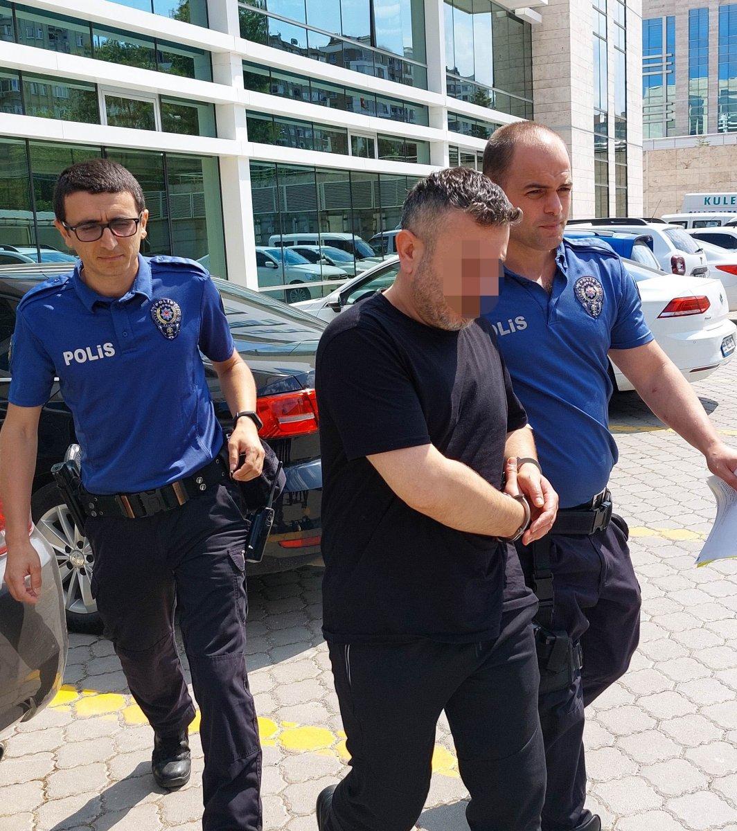 Samsun'da kavgada yaralanan şüpheli, karnını tutarak cezaevine gitti