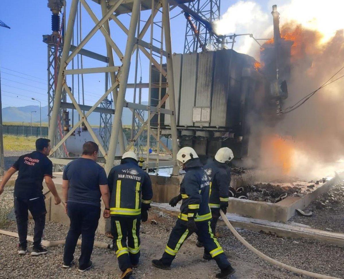 Van'da Trafo Merkezi'nde yangın çıktı