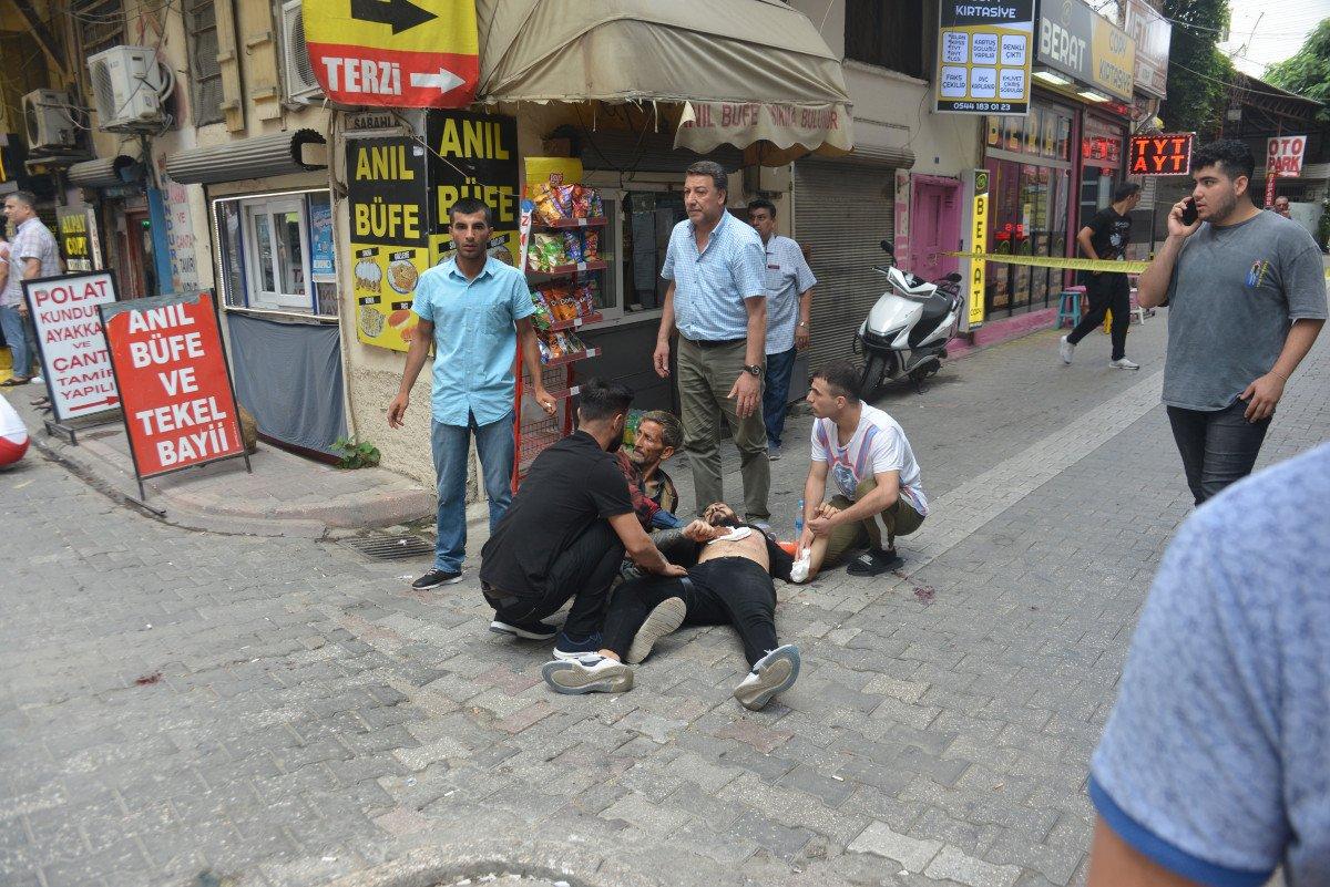 Adana'da kırtasiye esnafı arasında silahlı kavga