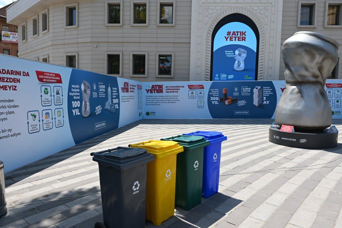 Bursa'da 'atık yeter' farkındalığı