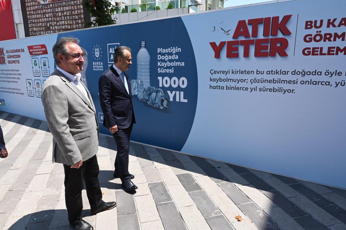 Bursa'da 'atık yeter' farkındalığı