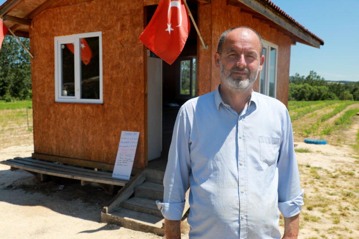 Kırklareli'nde dalından toplanan sebze ve meyvenin parası kulübeye bırakılıyor