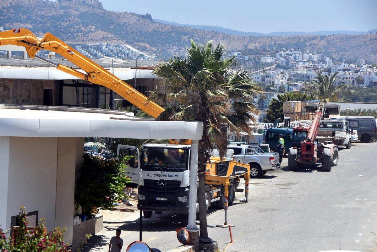 Bodrum’da yasağa rağmen inşaatlar sürüyor