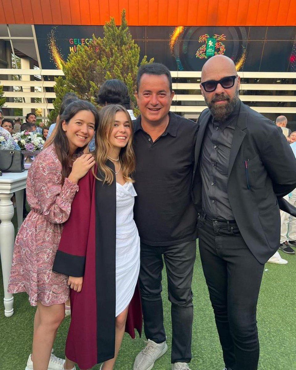 Acun Ilıcalı, kızı Leyla'nın mezuniyet törenine katıldı