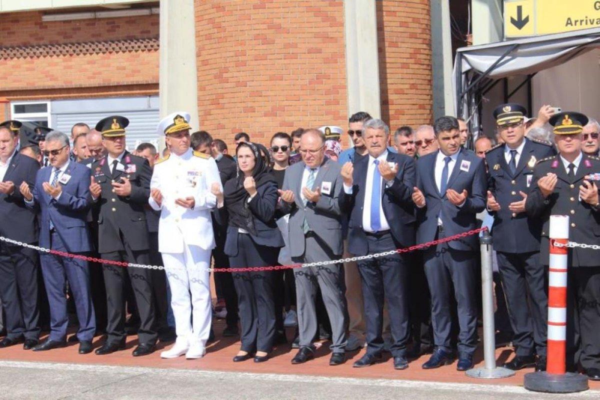 Şehit Fatih Özkaya’nın naaşı Zonguldak Havalimanı’na getirildi