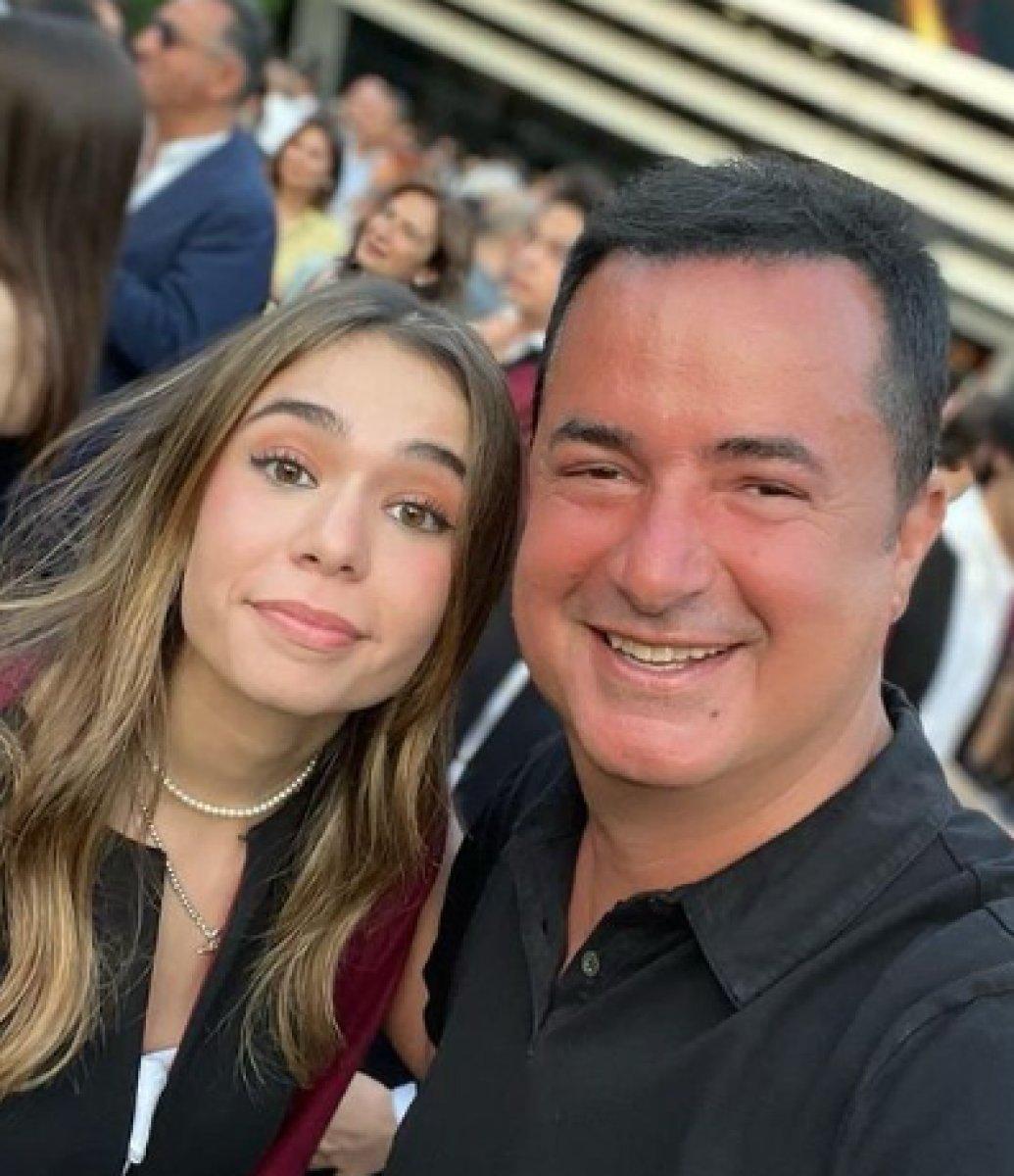 Acun Ilıcalı, kızı Leyla'nın mezuniyet törenine katıldı