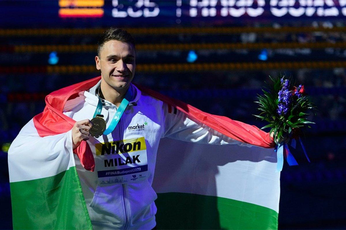 Macar yüzücüden dünya rekoru