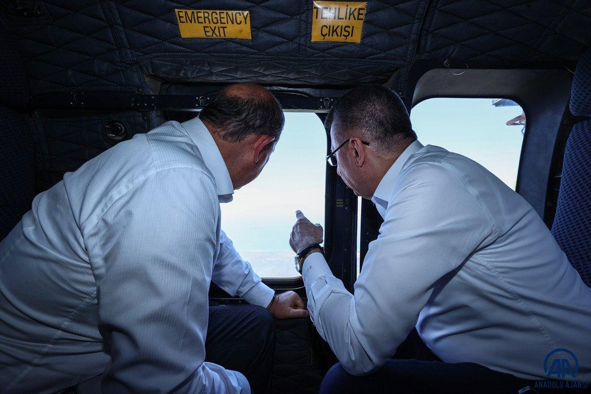 Fuat Oktay KKTC'de: Yangın bölgesini denetledi