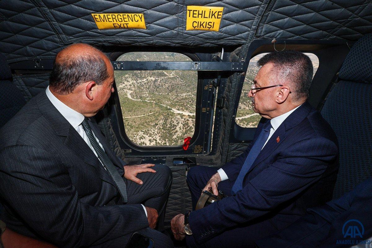 Fuat Oktay KKTC'de: Yangın bölgesini denetledi