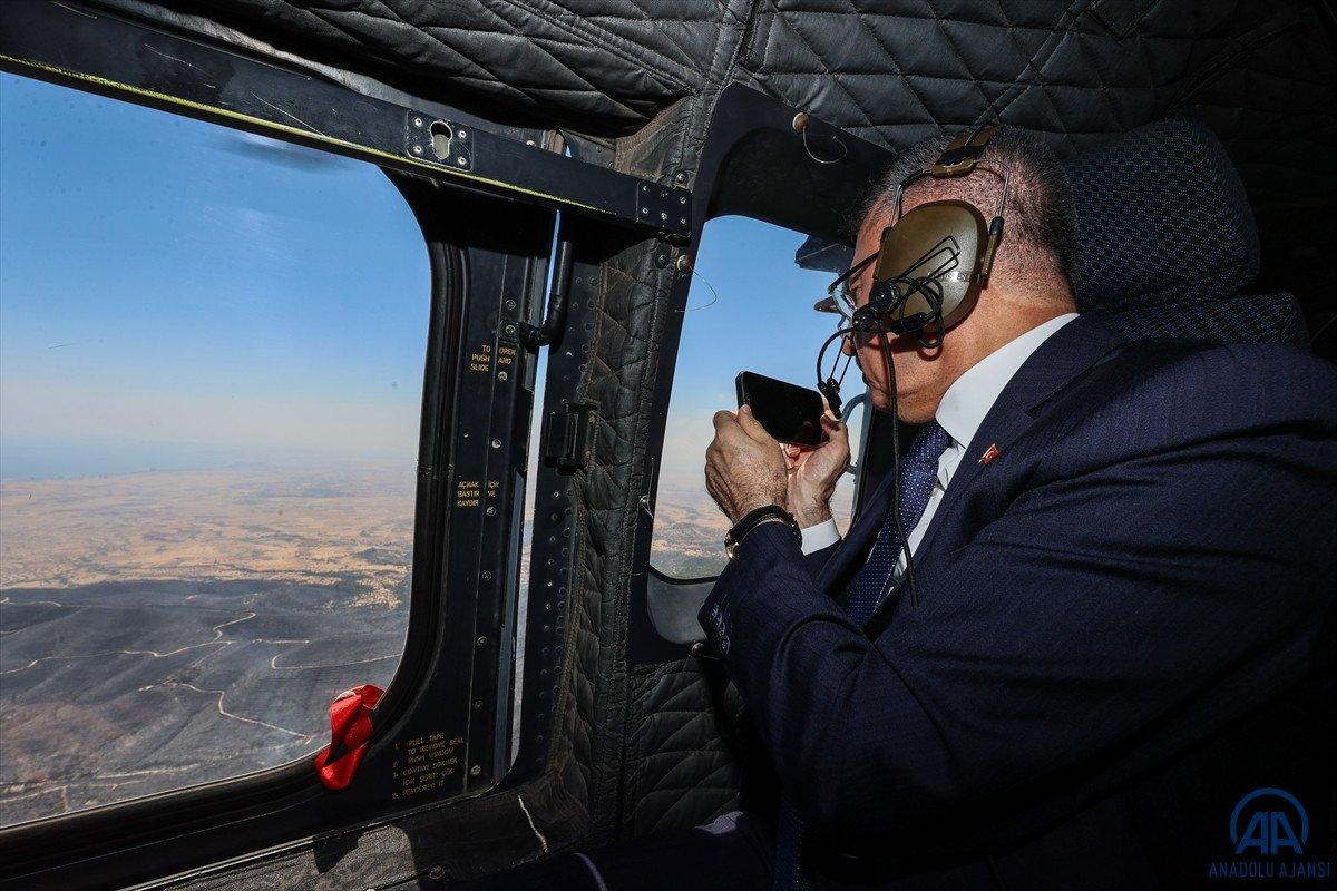 Fuat Oktay KKTC'de: Yangın bölgesini denetledi