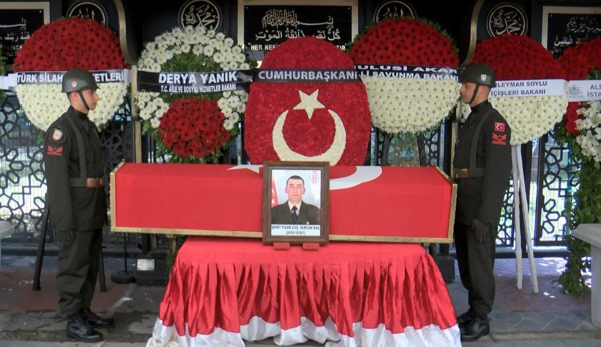 Şehit Uzman Çavuş Sercan Baş son yolculuğuna uğurlandı