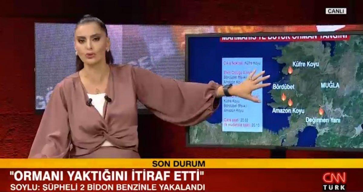 Canlı yayında Marmaris'teki yangını çıkaran kişiye sert tepki