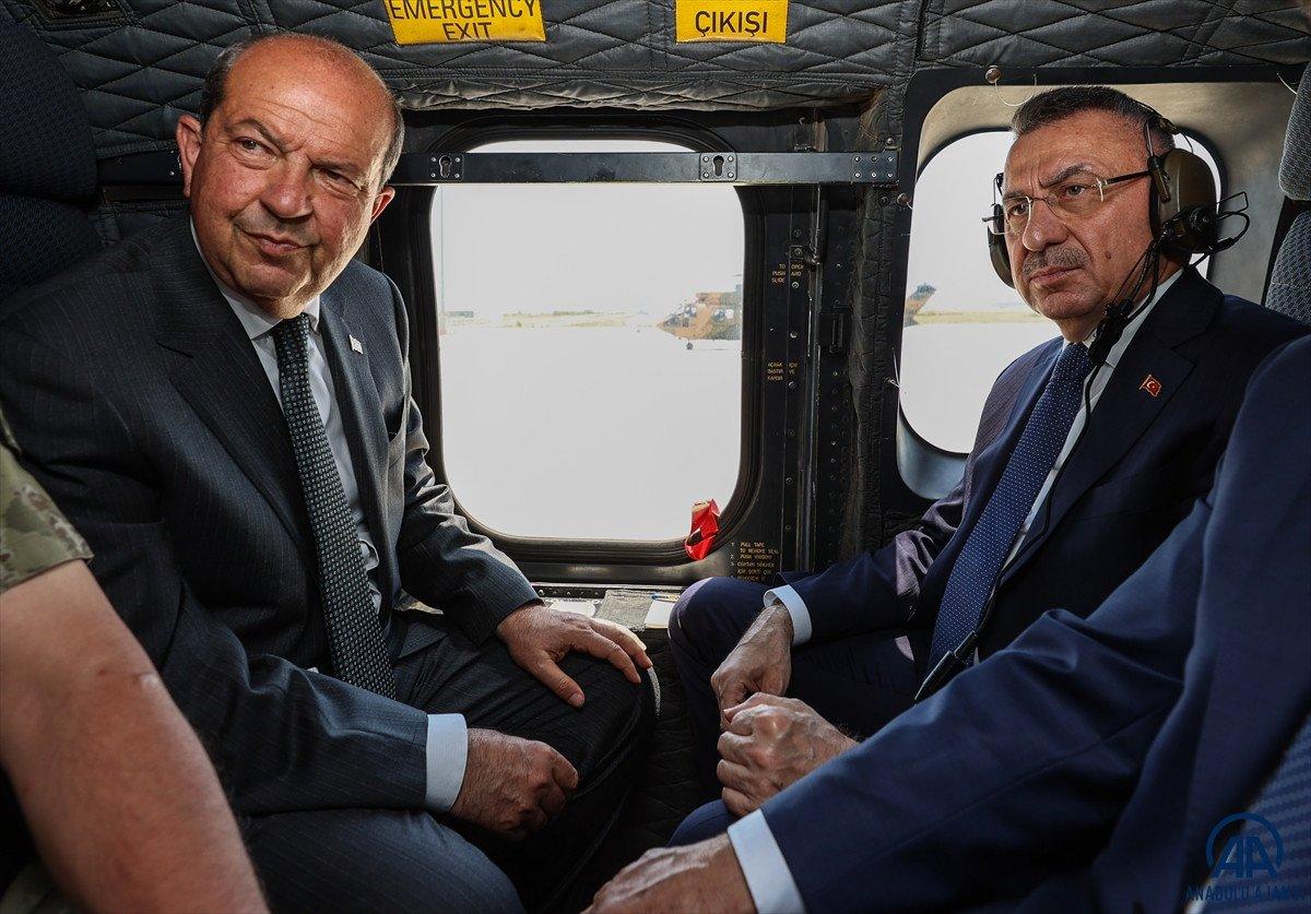 Fuat Oktay KKTC'de: Yangın bölgesini denetledi