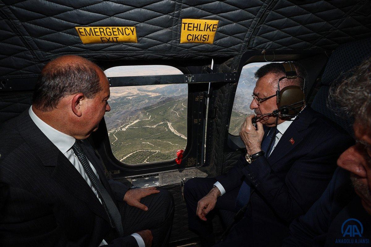 Fuat Oktay KKTC'de: Yangın bölgesini denetledi